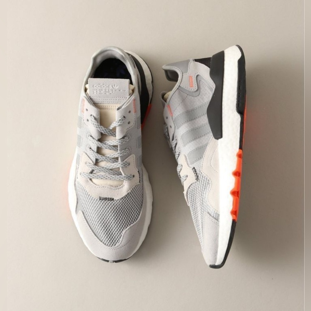 Adidas Nite Jogger Grey Orange Men’s US 14 BNIB